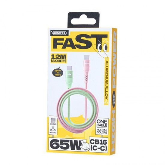 Cablu de date / incarcare rapida Remax 1.2m USB-C la USB-C