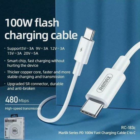 Cablu de date / incarcare rapida Remax RC183 C-C