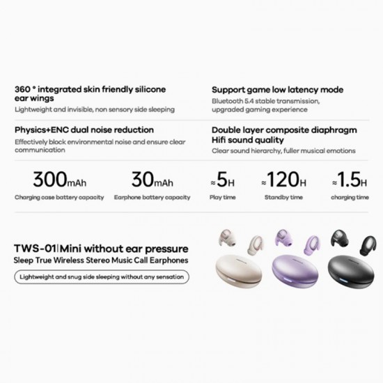 Casti wireless REMAX TWS 01 - Gri