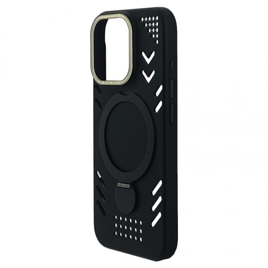Husa spate Armor Case pentru iPhone 16 Pro - Negru