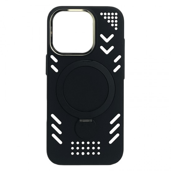 Husa spate Armor Case pentru iPhone 16 Pro - Negru
