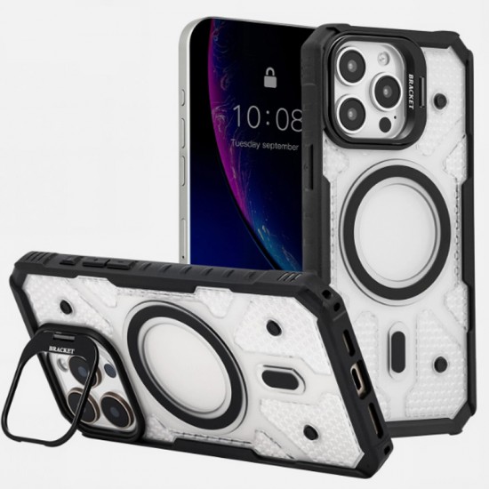 Husa spate Duty Case pentru iPhone 17 Pro - Semitransparent/Negru