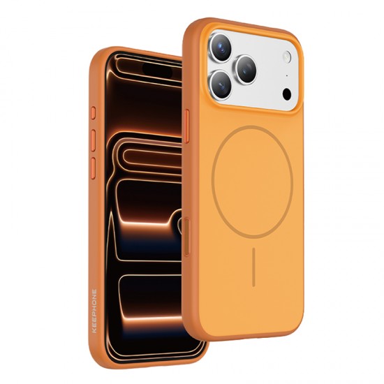 Husa spate pentru iPhone 17 Pro Max Keephone Sumee MagSafe - Cosmic Orange