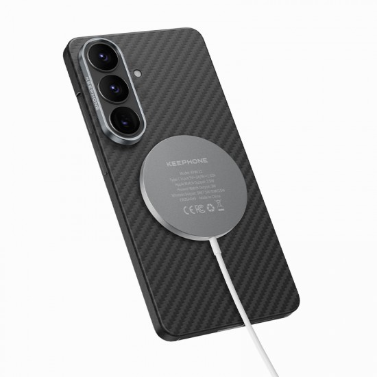 Husa spate pentru Samsung Galaxy S26 Keephone Kevilar Magsafe - Negru