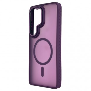 Husa spate pentru Samsung Galaxy S26 Ultra Matte Case Magsafe - Semitransparent/Mov
