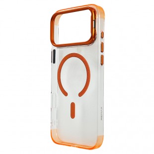 Husa spate Remax Naked pentru iPhone 17 Pro - Transparent/Cosmic Orange