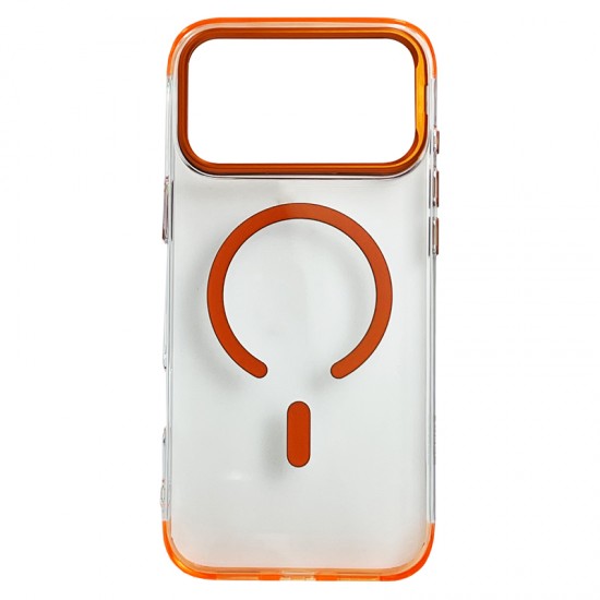 Husa spate Remax Naked pentru iPhone 17 Pro Max - Transparent/Cosmic Orange