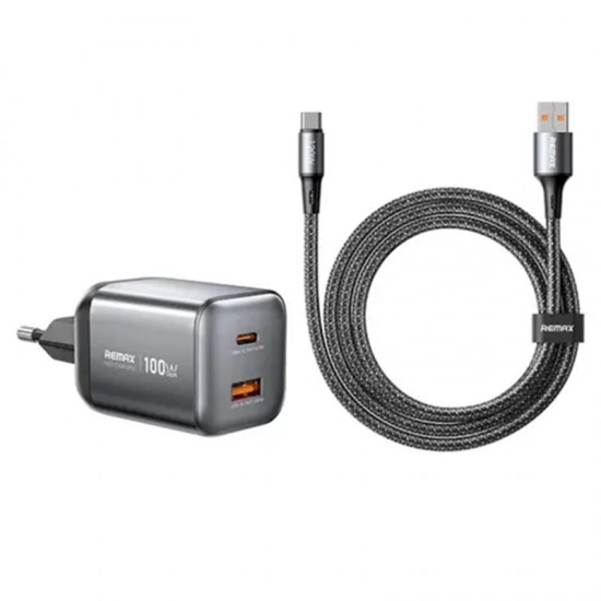 Incarcator Remax CA15 Type-C Plus USB-A 100W - Alb