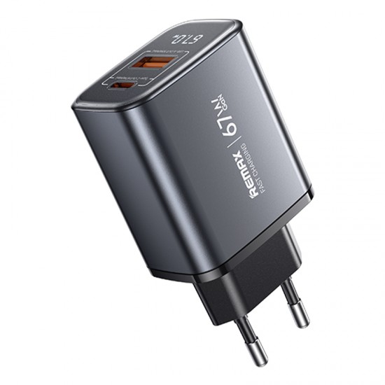 Incarcator Remax U2 67W Type-C Plus USB-A - Negru