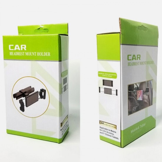 Suport auto telefon / tabletă pentru tetieră – rotire 360°, universal