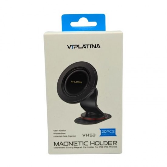 Suport auto magnetic, cu ventuza, pentru telefon - VIPLATINA VH53