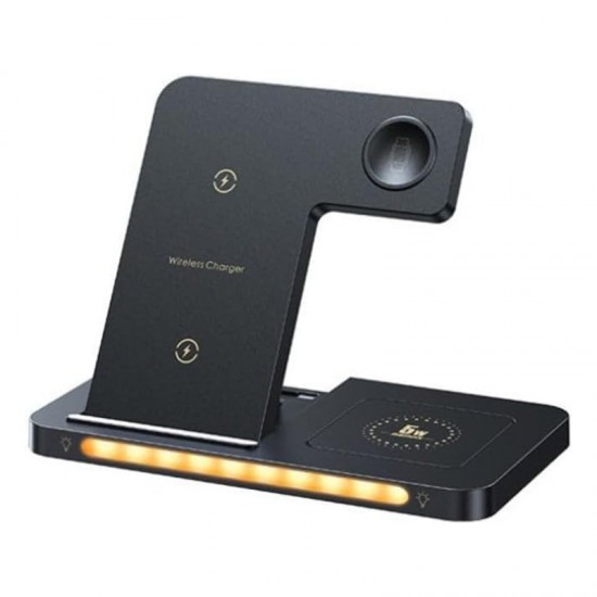 Suport magnetic pentru telefon 3 in 1, cu incarcare wireless - REMAX W70