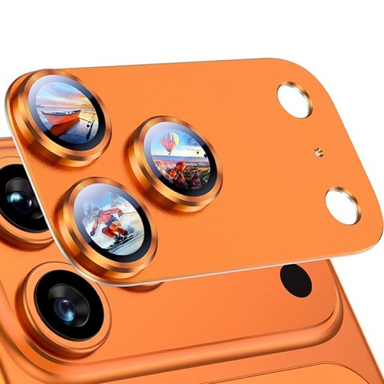 Protectie camera VWK pentru iPhone 17 Pro Max - Orange