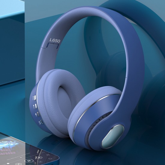 Casti On-Ear cu Bluetooth 5.1 Linx L650 - Albastru