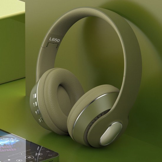 Casti On-Ear cu Bluetooth 5.1 Linx L650 - Army