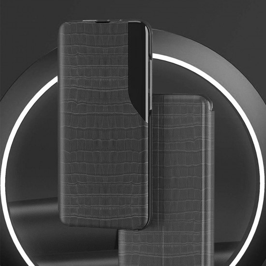 Husa Carte Snake Case pentru Huawei Nova Y90 -  Negru