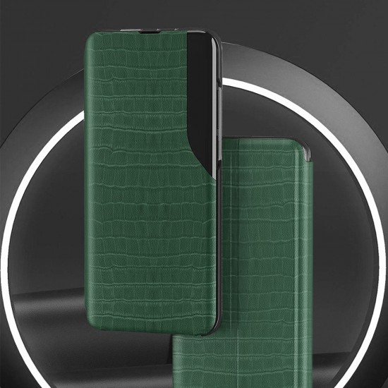 Husa Carte Snake Case pentru Oppo A74 4G - Verde