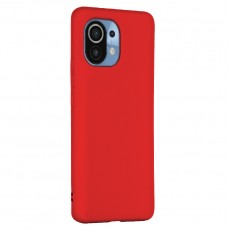 Husa Spate Silicon Line pentru Xiaomi Mi 11 Lite - Rosu Husa Spate Silicon Line pentru Xiaomi Mi 11 Lite - Rosu