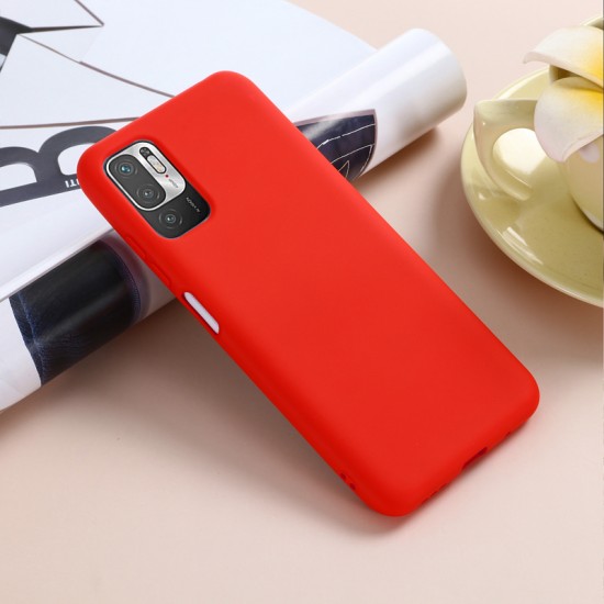 Husa Spate Silicon Line pentru Xiaomi Redmi Note 10 5G - Rosu