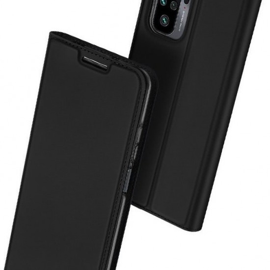 Husa Carte Dux Ducis pentru Xiaomi Redmi Note 10 - Negru