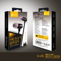 Casti audio magnetice In-Ear cu Handsfree Deepbass D-25 - Negru