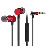 Casti audio magnetice In-Ear cu Handsfree Deepbass D-25 - Rosu