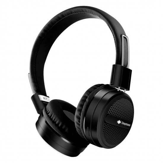 Casti On-Ear Wireless Deepbass R7 - Negru