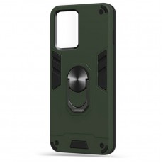 Husa spate Hybrid Case Stand pentru Samsung Galaxy A52 5G - Army