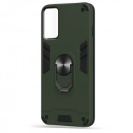 Husa spate Hybrid Case Stand pentru Samsung Galaxy S21 Plus - Army
