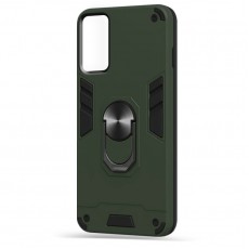 Husa spate Hybrid Case Stand pentru Samsung Galaxy S21 Ultra - Army