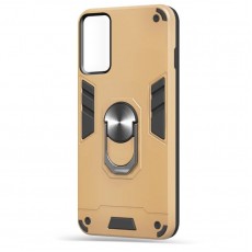 Husa spate Hybrid Case Stand pentru Samsung Galaxy S21 Ultra - Gold