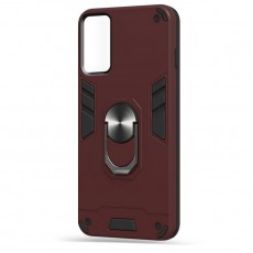 Husa spate Hybrid Case Stand pentru Samsung Galaxy S21 Ultra - Visiniu