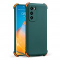 Husa spate Air Soft Case pentru iPhone 11 - Verde / Portocaliu