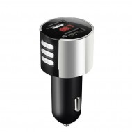 Modulator FM x18 cu Bluetooth, microSD si 2 x USB pentru incarcare 2.1A Modulator FM x18 cu Bluetooth, microSD si 2 x USB pentru incarcare 2.1A