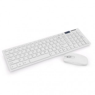 KIT Tastatura + Mouse Wireless Slim - Alb