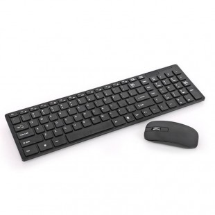 KIT Wireless slim Tastatura si Mouse - Negru