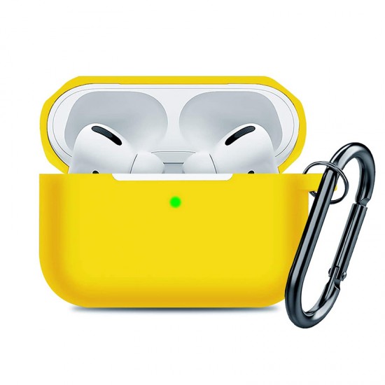 Husa din silicon pentru AirPods Pro - Silicon Case - Galben