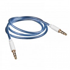Cablu audio lux snur nylon albastru Cablu audio lux snur nylon albastru