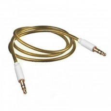 Cablu audio lux snur nylon galben Cablu audio lux snur nylon galben