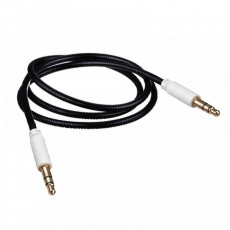 Cablu audio lux snur nylon negru Cablu audio lux snur nylon negru