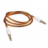 Cablu audio lux snur nylon portocaliu