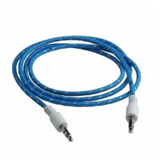 Cablu audio lux snur textil albastru Cablu audio lux snur textil albastru