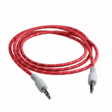 Cablu audio lux snur textil rosu Cablu audio lux snur textil rosu
