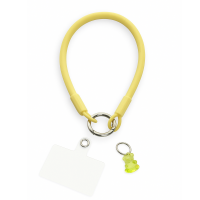 Snur universal de silicon pentru telefon, tip bratara - Galben