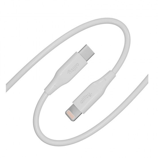 Cablu de date / incarcare rapida Allity 1m alb - Type C - Lightning