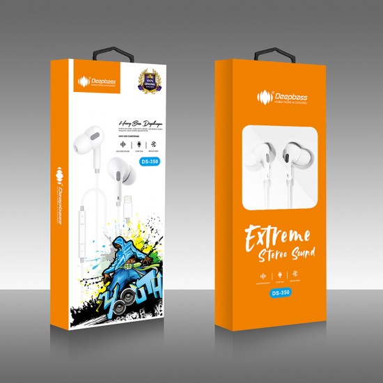 Casti In-Ear Deepbass DS-350 Handsfree - Alb