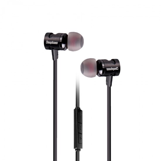 Casti In-Ear magnetice Deepbass D-25 Handsfree - Negru