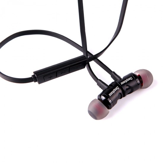 Casti In-Ear magnetice Deepbass D-25 Handsfree - Negru