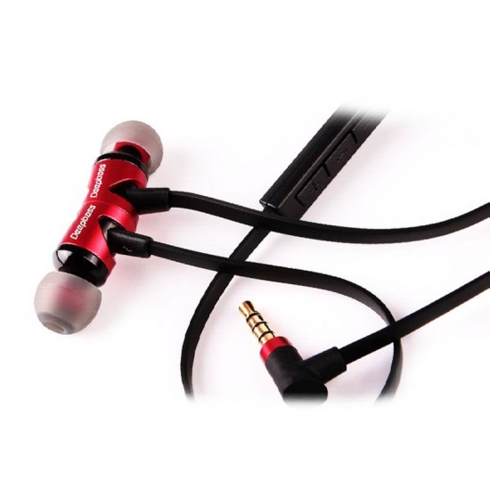 Casti In-Ear magnetice Deepbass D-25 Handsfree - Rosu