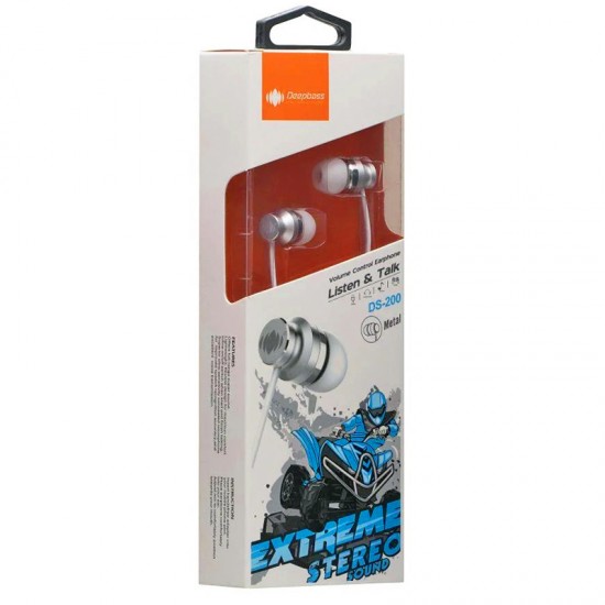 Casti In-Ear Deepbass DS-200 Handsfree - Alb